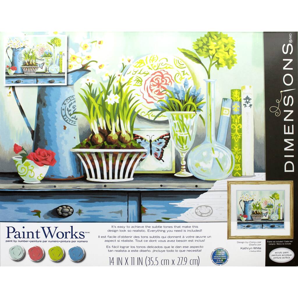 dimensions paintworks vintage collect paint by number kit michaels